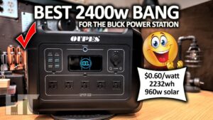 Oupes 2400w LiFePO4 Power Station Off Grid Solar Generator Review